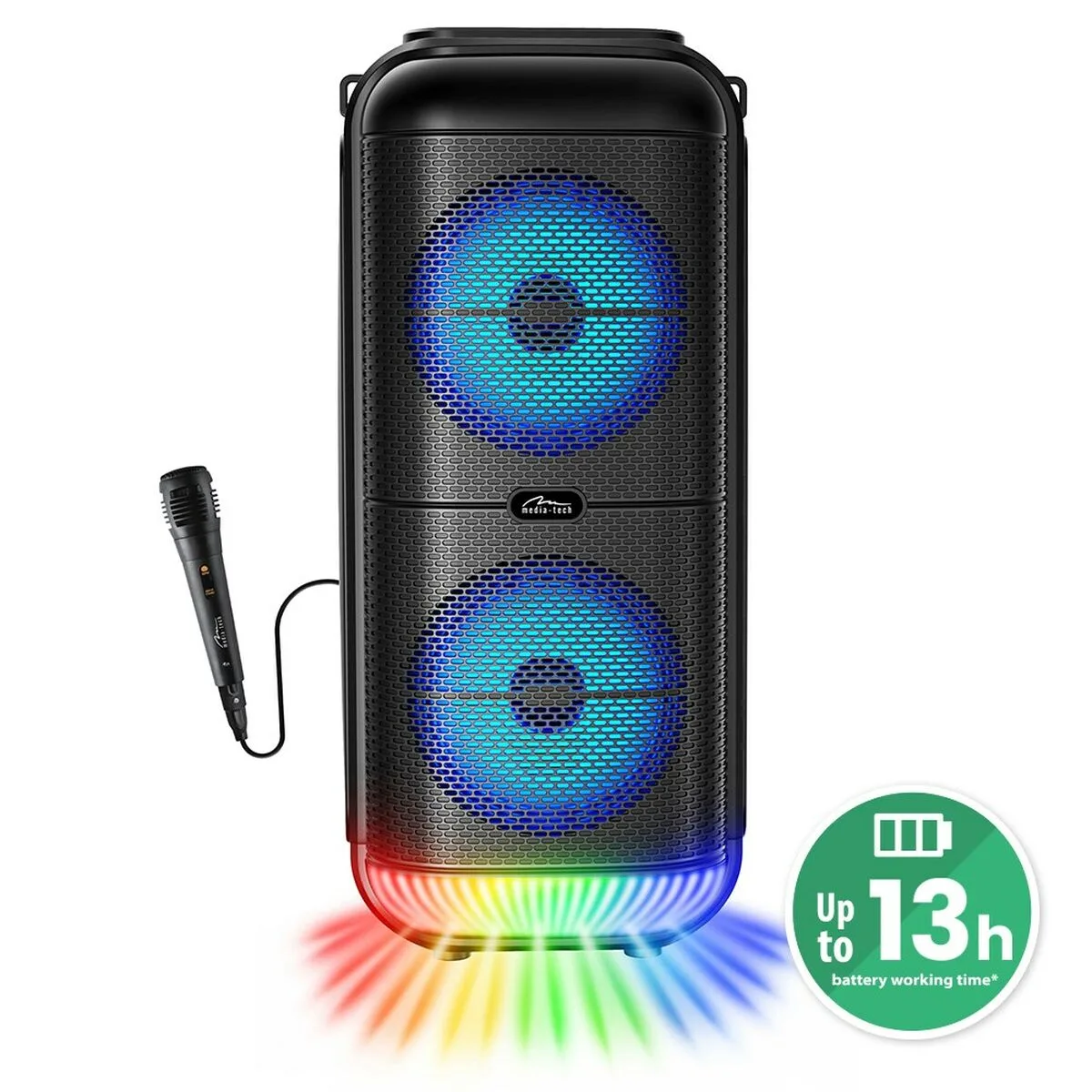Haut parleurs bluetooth portables media tech mt3183 noir 50 w s9110769477. Transformez votre intérieur avec les produits déco Diaytar !