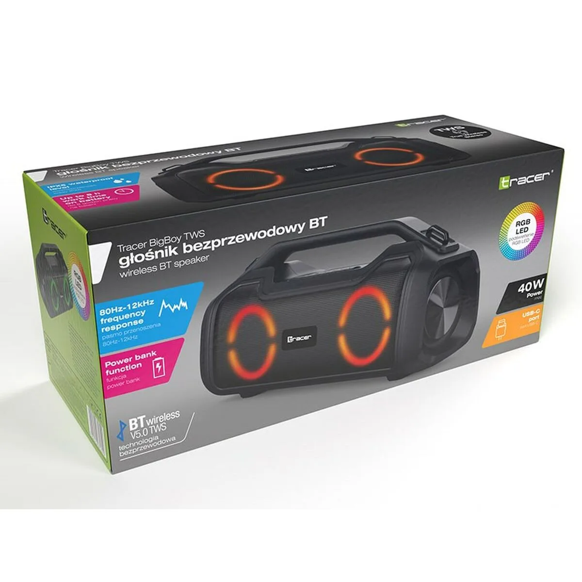 Haut parleurs bluetooth portables tracer bigboy noir 40 w s917423659. Diaytar révolutionne votre expérience d'achat en ligne avec une curation unique de produits tendance, high-tech et lifestyle
