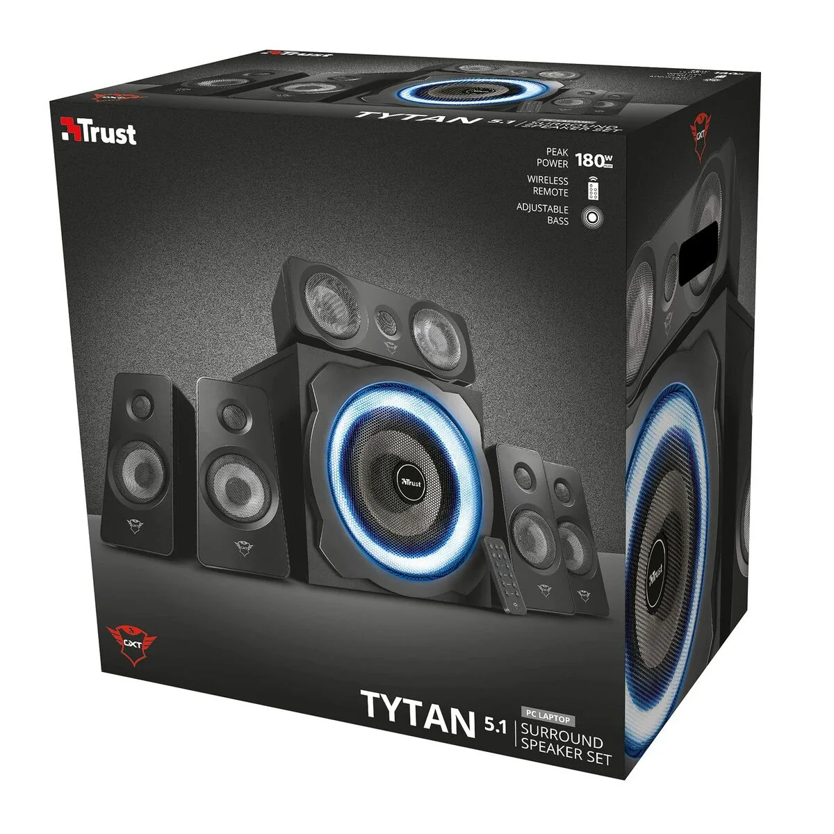 Haut parleurs de pc trust gxt 658 tytan 5 1 noir 90 w s914656659. Votre boutique de confiance Diaytar vous accompagne dans tous vos projets.