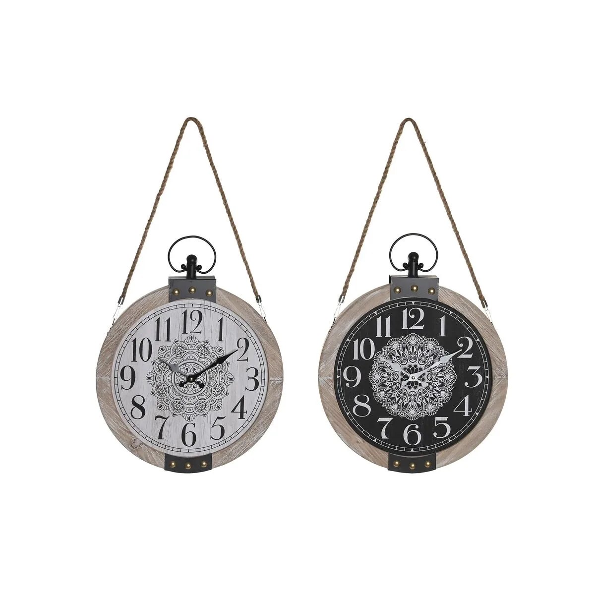 Horloge de table dkd home decor blanc noir mandala 2 unites s304150321. Plongez dans l'univers Diaytar où chaque produit raconte une histoire.