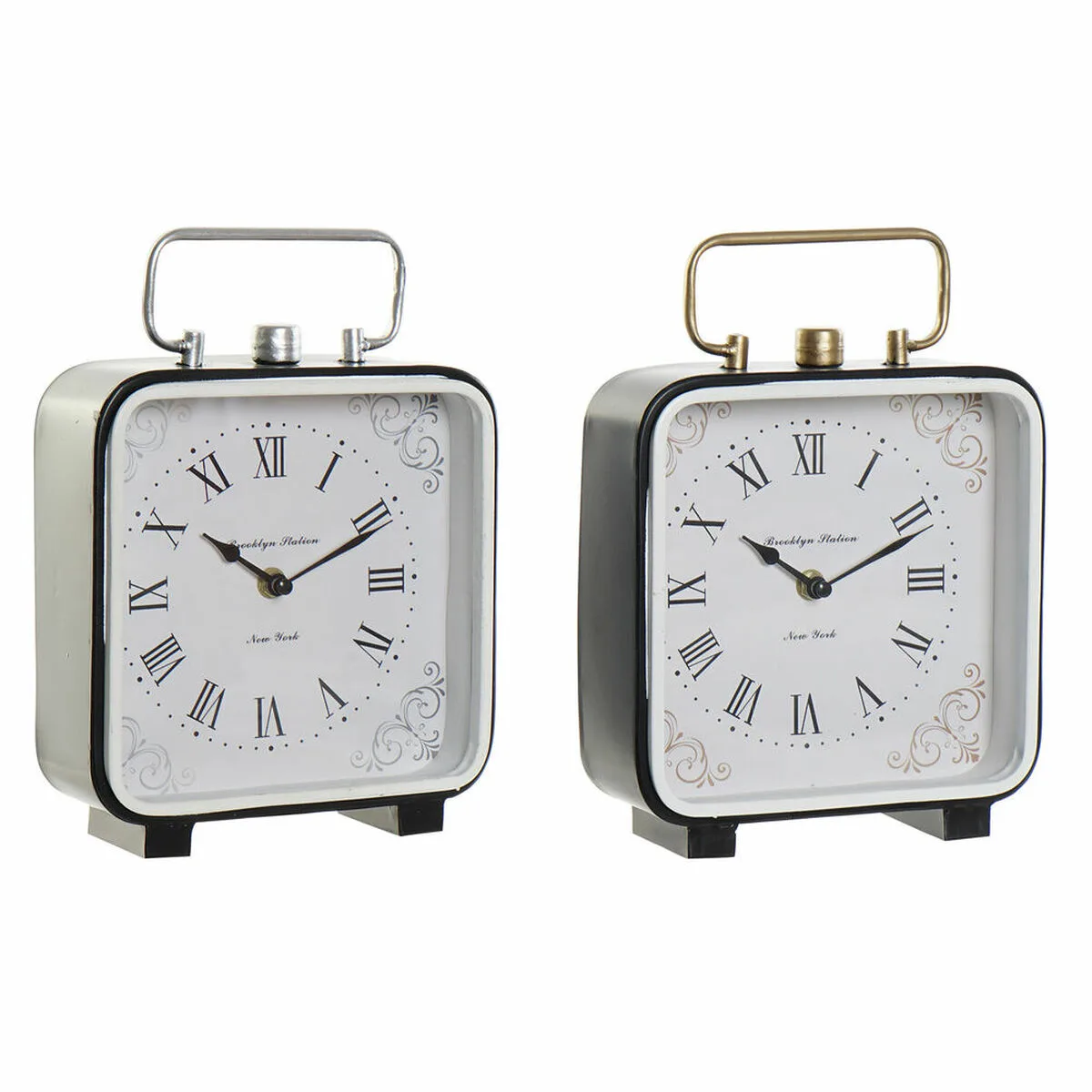Horloge de table dkd home decor bleu blanc noir 2 unites s302675355. Chez Diaytar, nous transformons vos envies en réalité avec style.