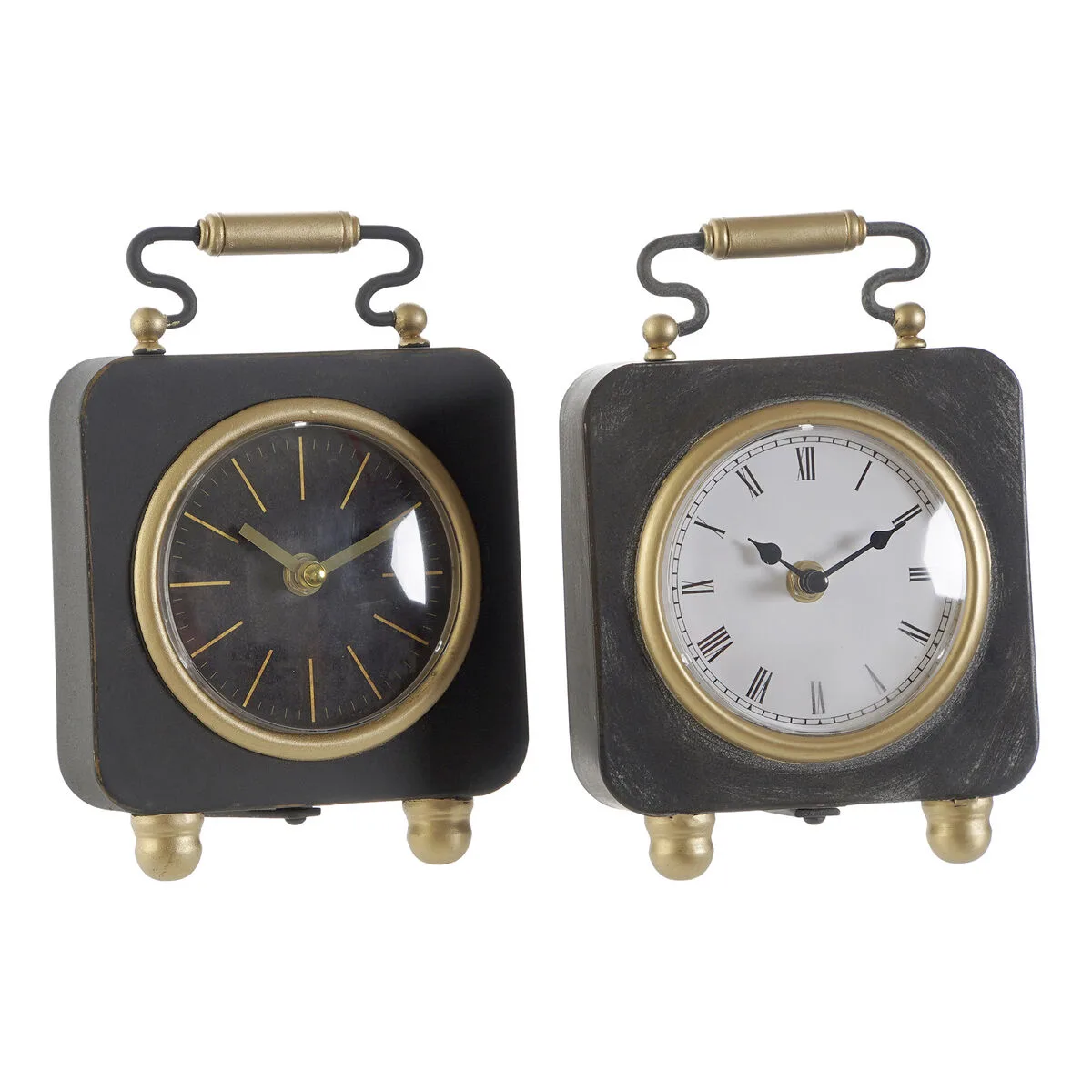 Horloge de table dkd home decor noir dore argente 2 unites s303778782. Notre philosophie : le produit parfait n'existe pas. C'est pourquoi Diaytar en propose des milliers, pour que vous le créiez.