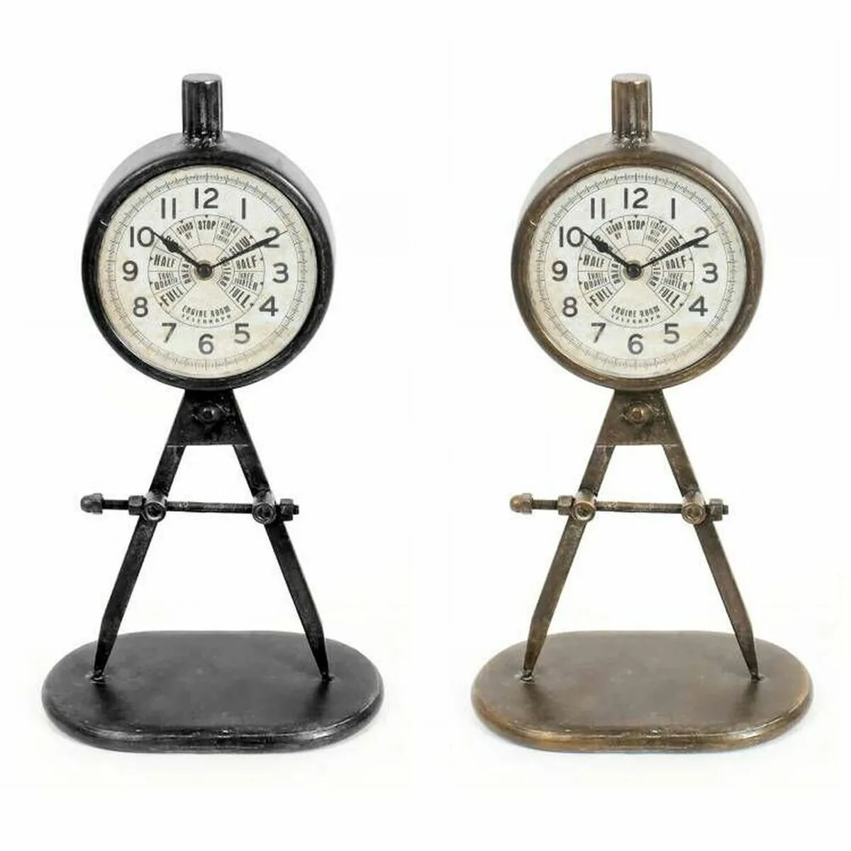 Horloge de table dkd home decor noir dore loft 2 unites s303778535. Bien plus qu'un simple site, Diaytar est une expérience de découverte permanente de produits utiles, beaux et novateurs