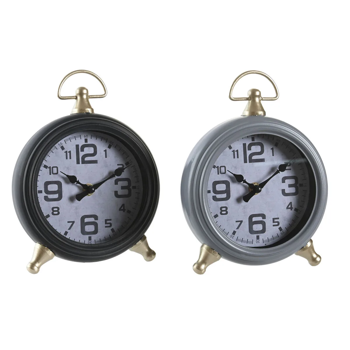 Horloge de table dkd home decor noir gris dore traditionnel 2 unites s304495857. La boutique en ligne Diaytar, un terrain de jeu infini pour tous ceux qui aiment découvrir des produits utiles et beaux