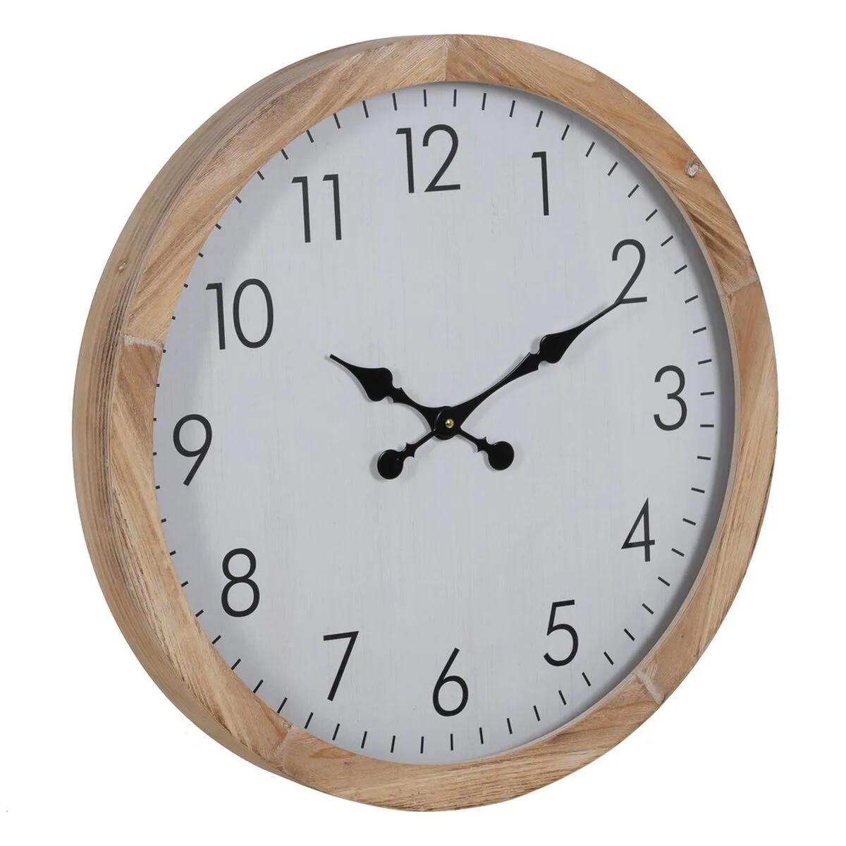 Horloge murale blanc bois 60 x 60 x 6 5 cm s880511668. Chez Diaytar, chaque visite est l'occasion de découvrir un nouveau produit génial, qu'il soit électronique ou domestique