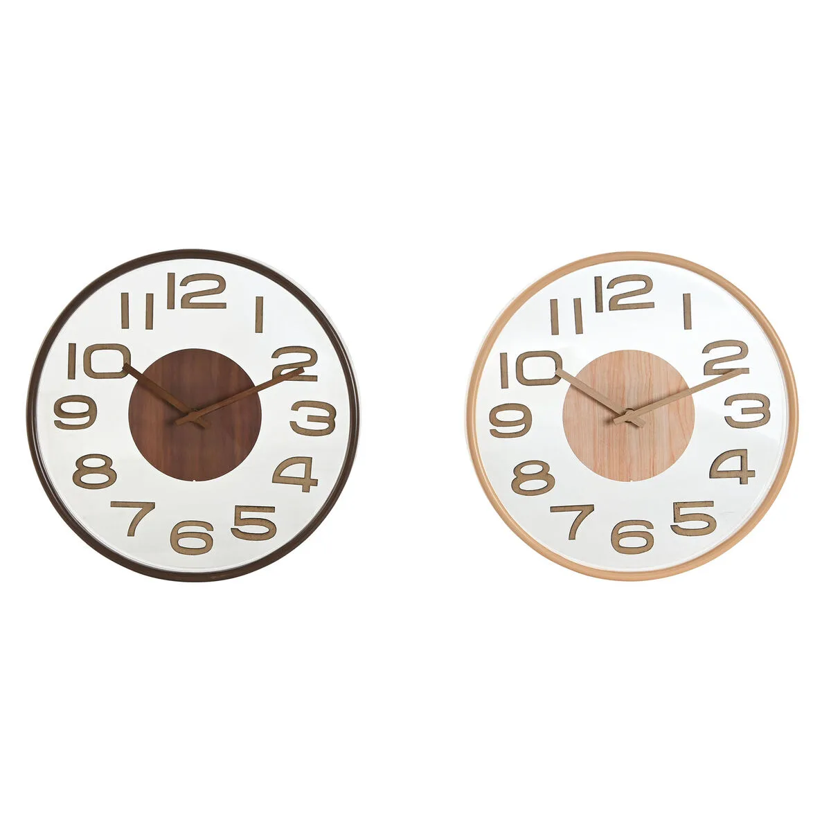 Horloge murale home esprit marron naturel pvc bois 30 x 4 7 x 30 cm 2 unites s306068739. Diaytar cultive l'art de la surprise en vous proposant constamment de nouveaux produits généraux et high-tech inattendus