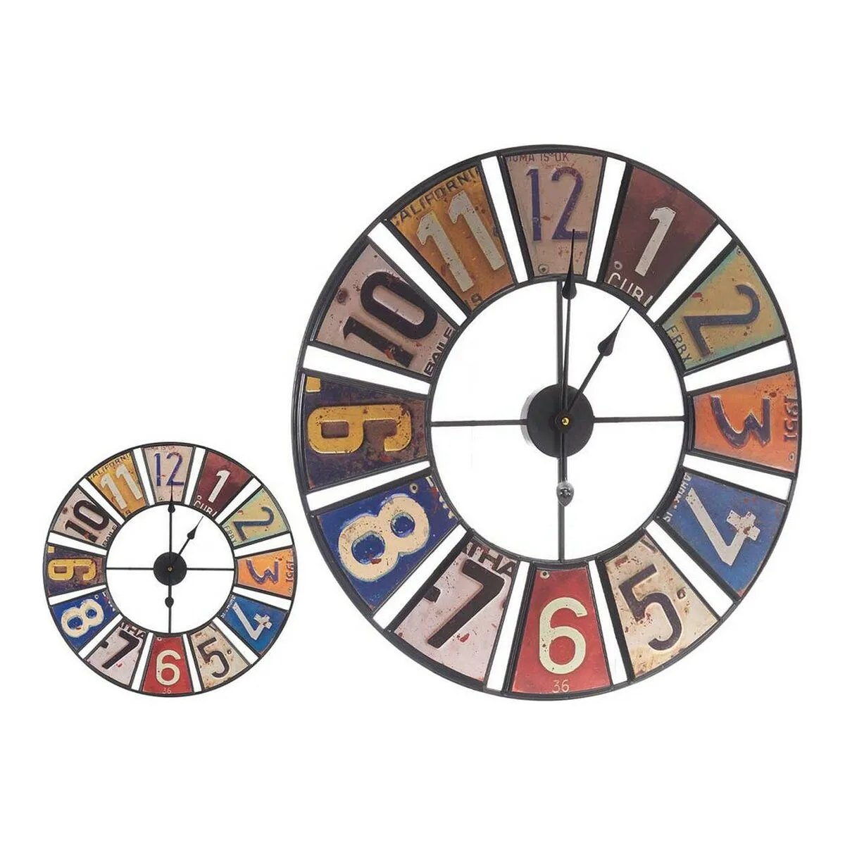 Horloge murale multicouleur retro metal 60 x 4 5 x 60 cm s360972450. Découvrez la diversité Diaytar : une infinité de produits pour la maison, le travail, les loisirs, tous dans l'air du temps
