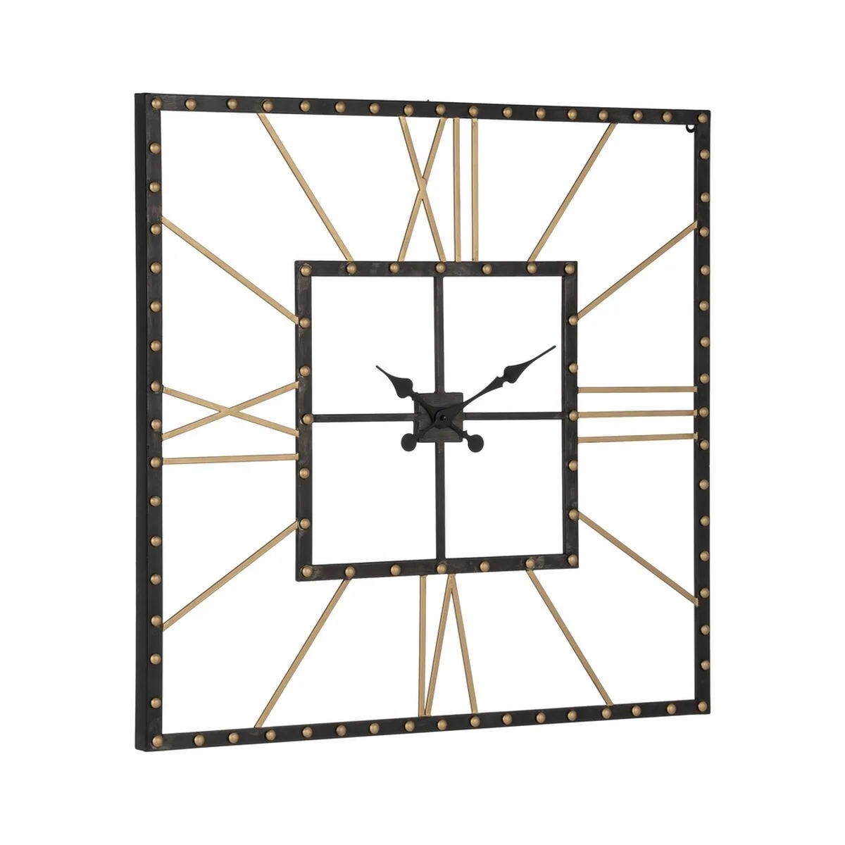 Horloge murale noir dore fer 80 x 3 5 x 80 cm s880860835. Bienvenue chez Diaytar, où l'élégance rencontre l'innovation avec nos produits électroniques dernier cri et nos créations maison exclusives