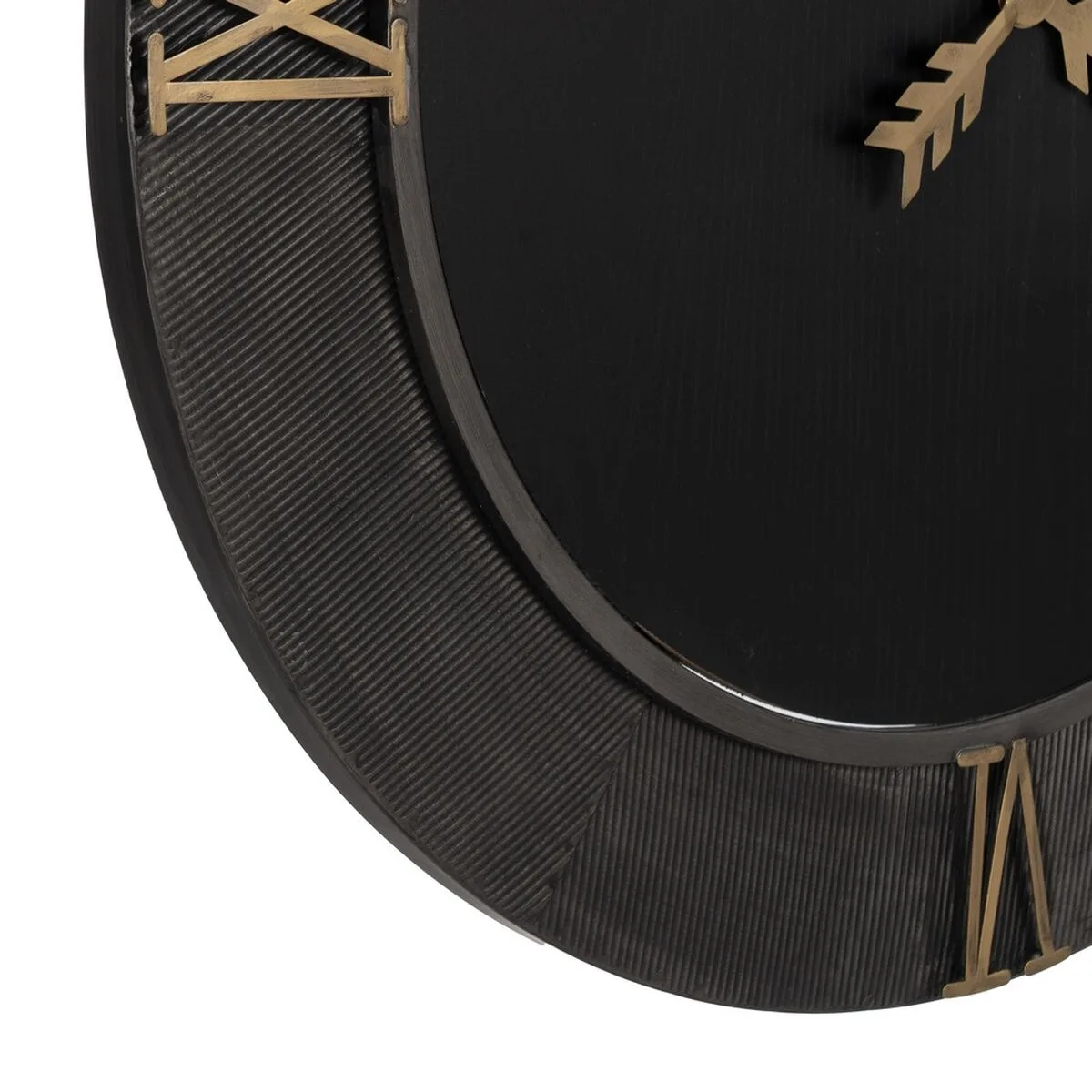 Horloge murale noir dore fer bois mdf 80 x 2 5 x 80 cm s880860994. L'aventure Diaytar est une quête permanente de sens et d'esthétisme à travers des produits soigneusement pensés.