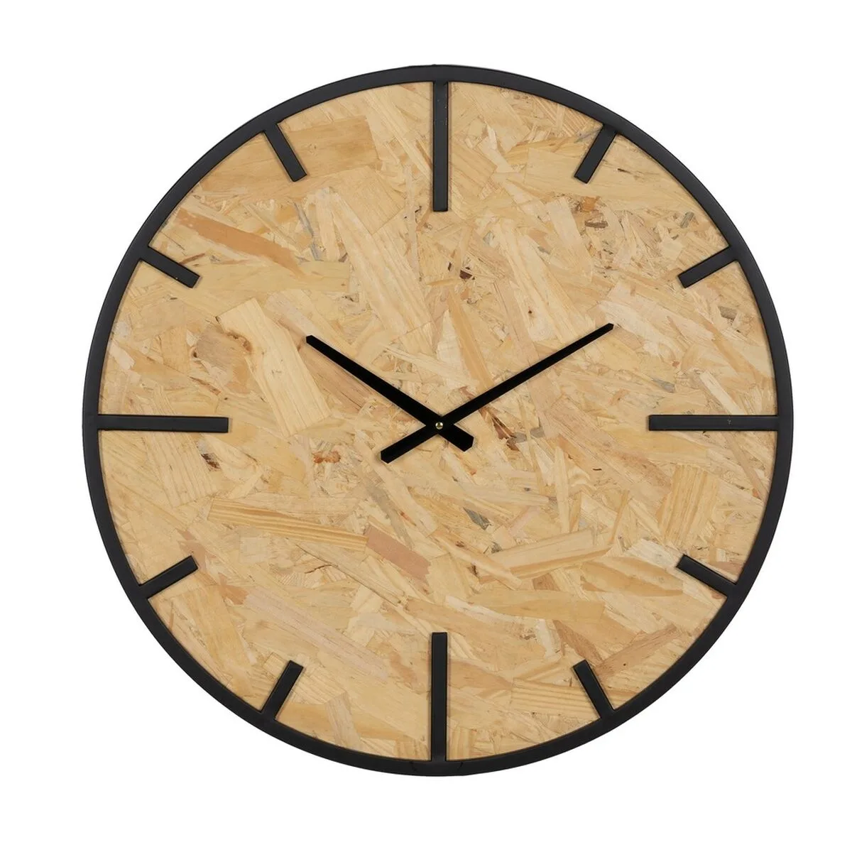 Horloge murale noir naturel pvc fer bois mdf 60 x 4 5 x 60 cm s880437749. Diaytar, c'est la convergence entre votre style unique et notre sélection infinie de produits qui lui correspondent.