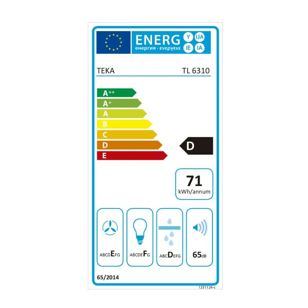 Hotte standard teka 40474250 60 cm 332 m3 h 65 db 231w acier s040811960. Diaytar : La boutique qui réunit qualité, tendance et prix accessibles sous un même toit.