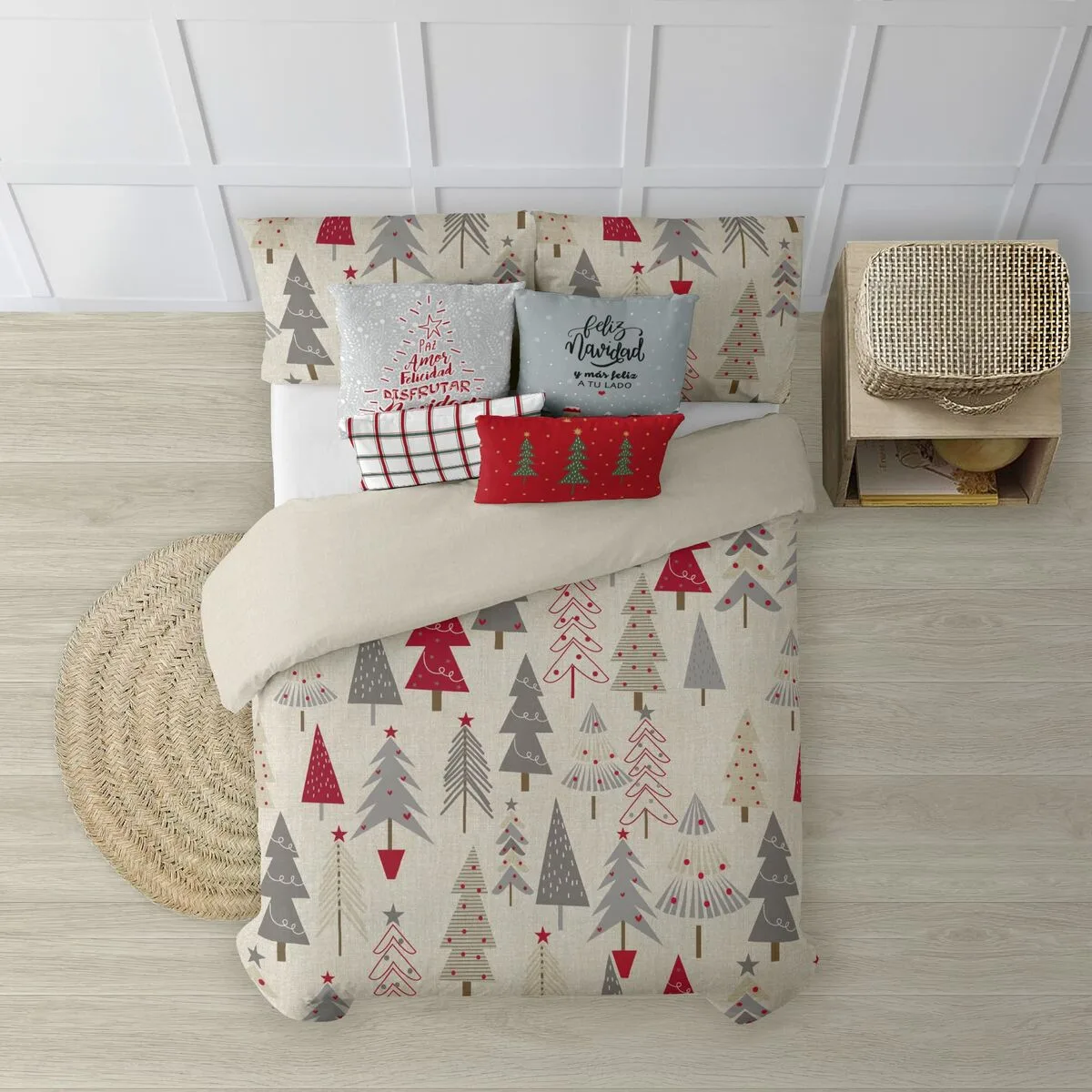 Housse de couette decolores merry christmas 31 multicouleur polyester 200 x 200 cm s980548134. Diaytar vous habille de la tête aux pieds avec goût et raffinement.