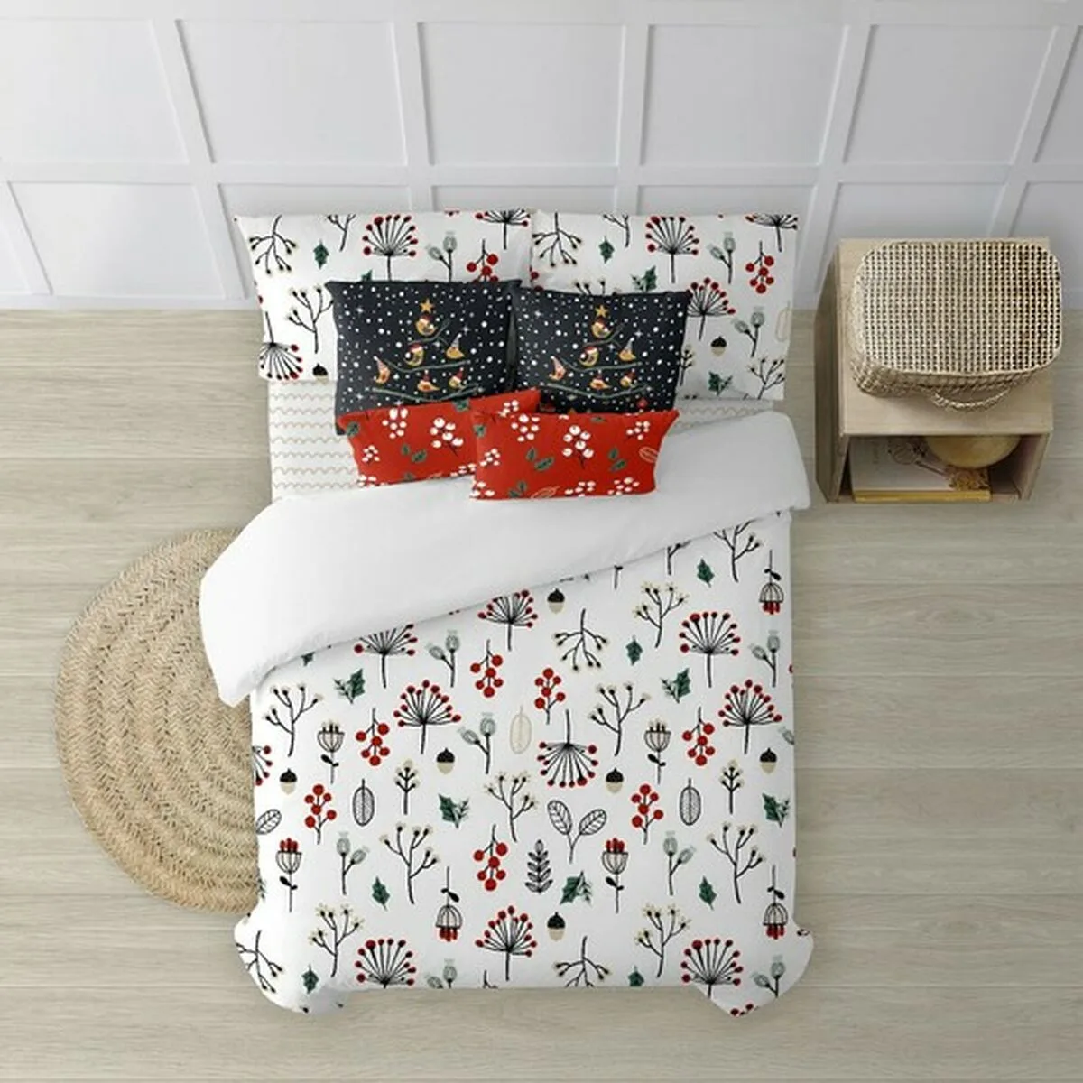 Housse de couette decolores merry christmas 44 multicouleur 175 fils 155 x 220 cm s980546981. Du salon à la chambre, Diaytar habille votre intérieur avec élégance.