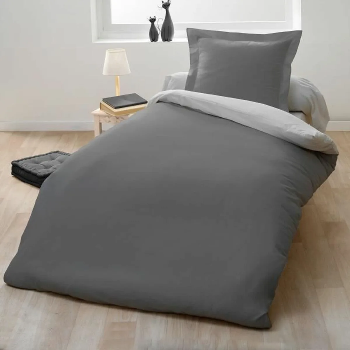 Housse de couette lovely home gris bicolore 140 x 200 cm s719153882. Avec Diaytar, redécouvrez le plaisir de l'achat en ligne grâce à une approche humaine des produits et de la curation