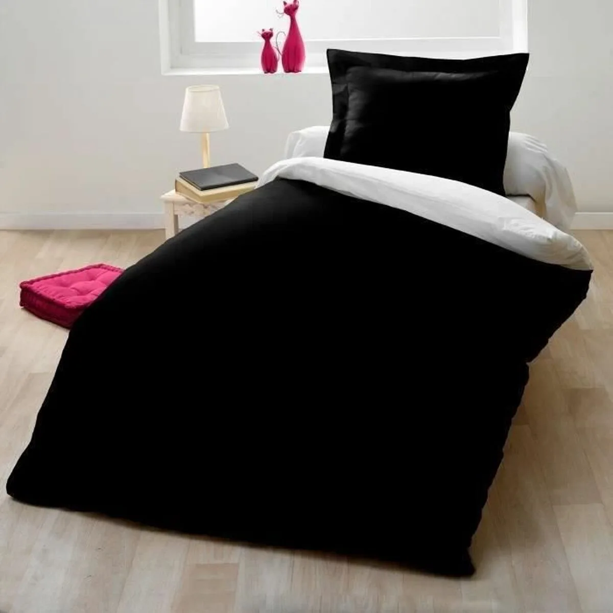 Housse de couette lovely home noir bicolore 140 x 200 cm s719150540. Chez Diaytar, chaque visite est l'occasion de découvrir un nouveau produit génial, qu'il soit électronique ou domestique