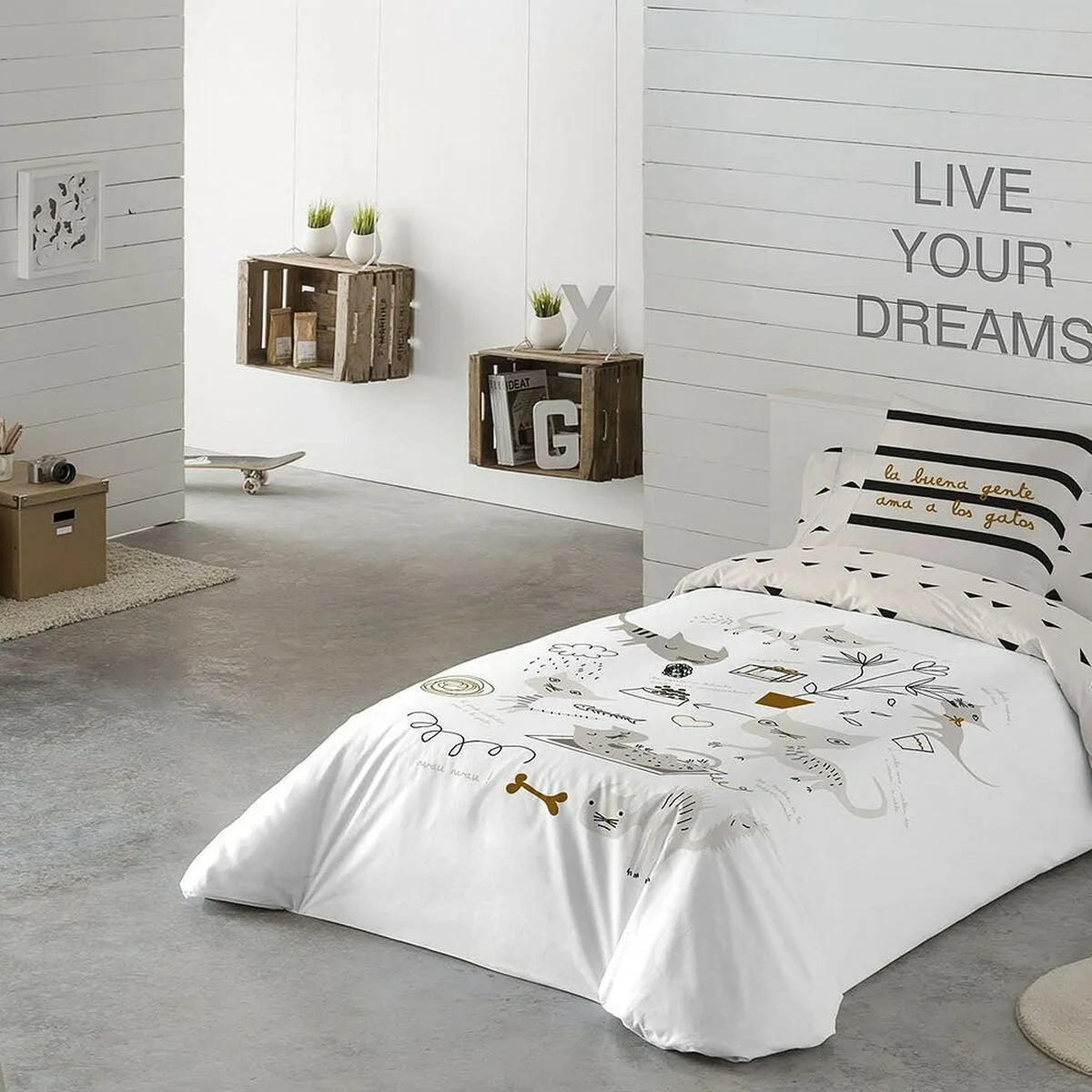 Housse de couette panzup cats lit king size 260 x 220 cm s280693690. Diaytar, c'est le compagnon des visionnaires, de ceux qui achètent aujourd'hui les produits qui seront incontournables demain.