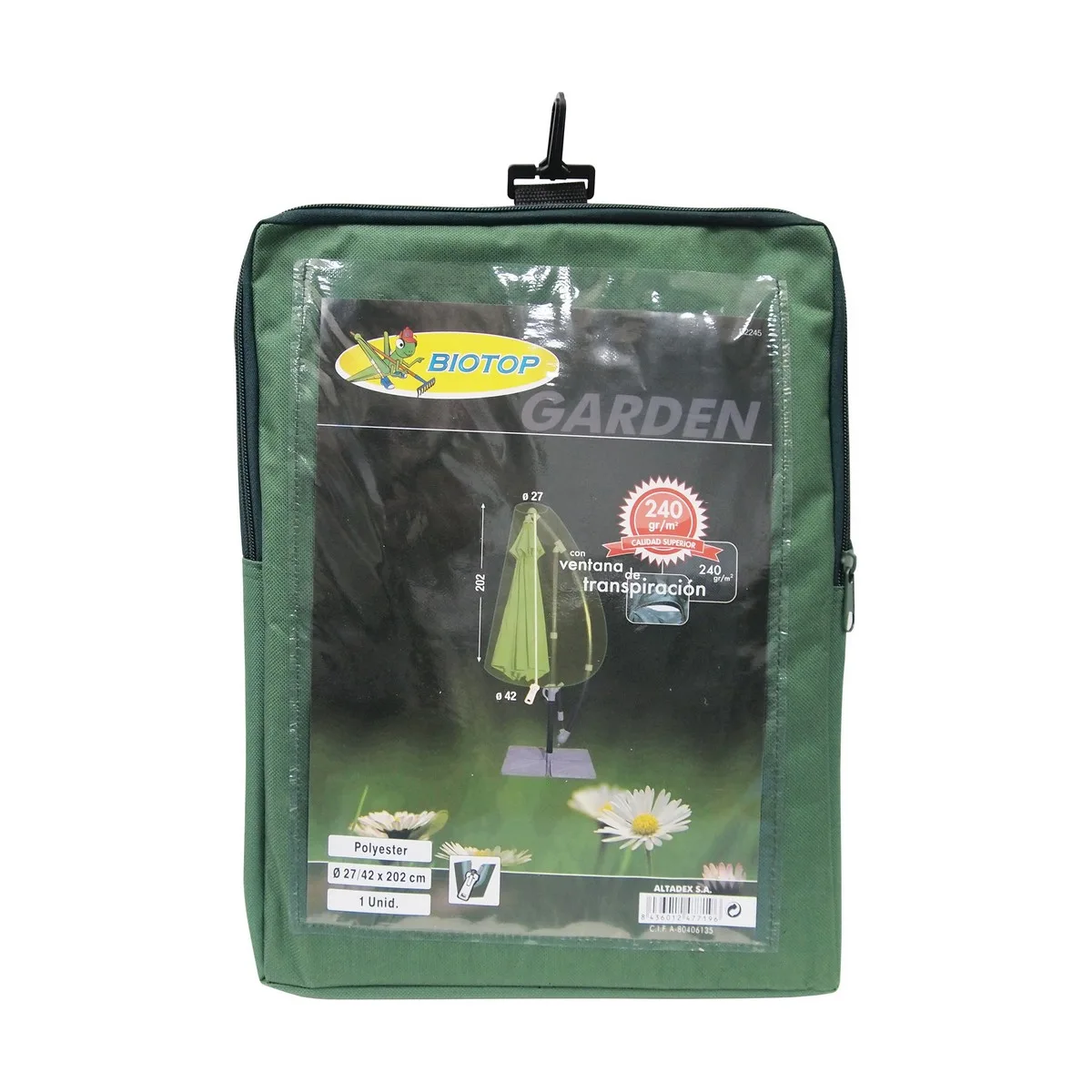 Housse pour parapluie altadex parasol vert s791028633. Diaytar, c'est la convergence entre votre style unique et notre sélection infinie de produits qui lui correspondent.