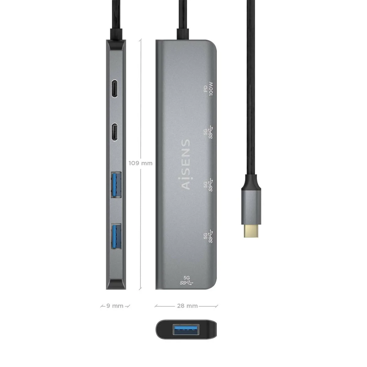Hub usb aisens a109 0857 gris 1 unite s991064938. Chez Diaytar, nous sommes convaincus que le meilleur produit est celui qui allie utilité, beauté et innovation. C'est notre credo.