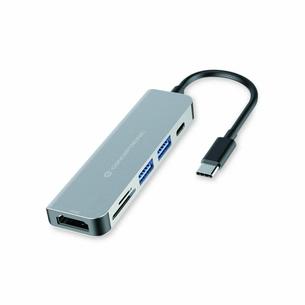 Hub usb conceptronic 6 en 1 gris aluminium s842587117. Diaytar réinvente le e-commerce avec une approche généraliste axée sur la qualité, la tendance et l'accessibilité