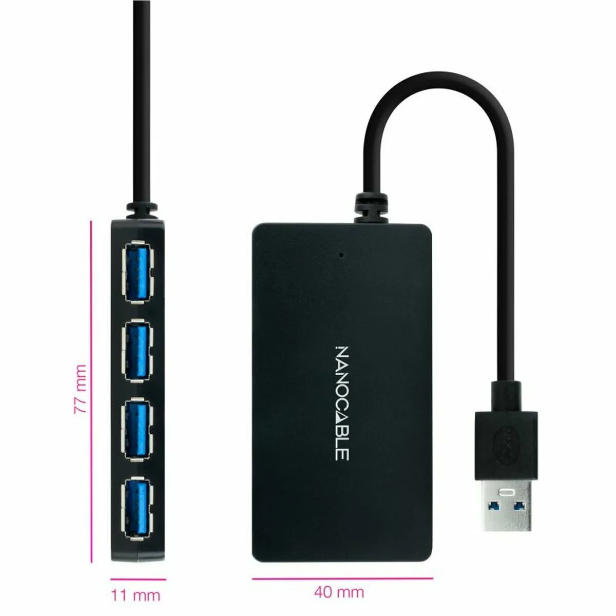 Hub usb nanocable 10 16 4403 noir s990527893. Chez Diaytar, chaque détail compte pour votre satisfaction totale.