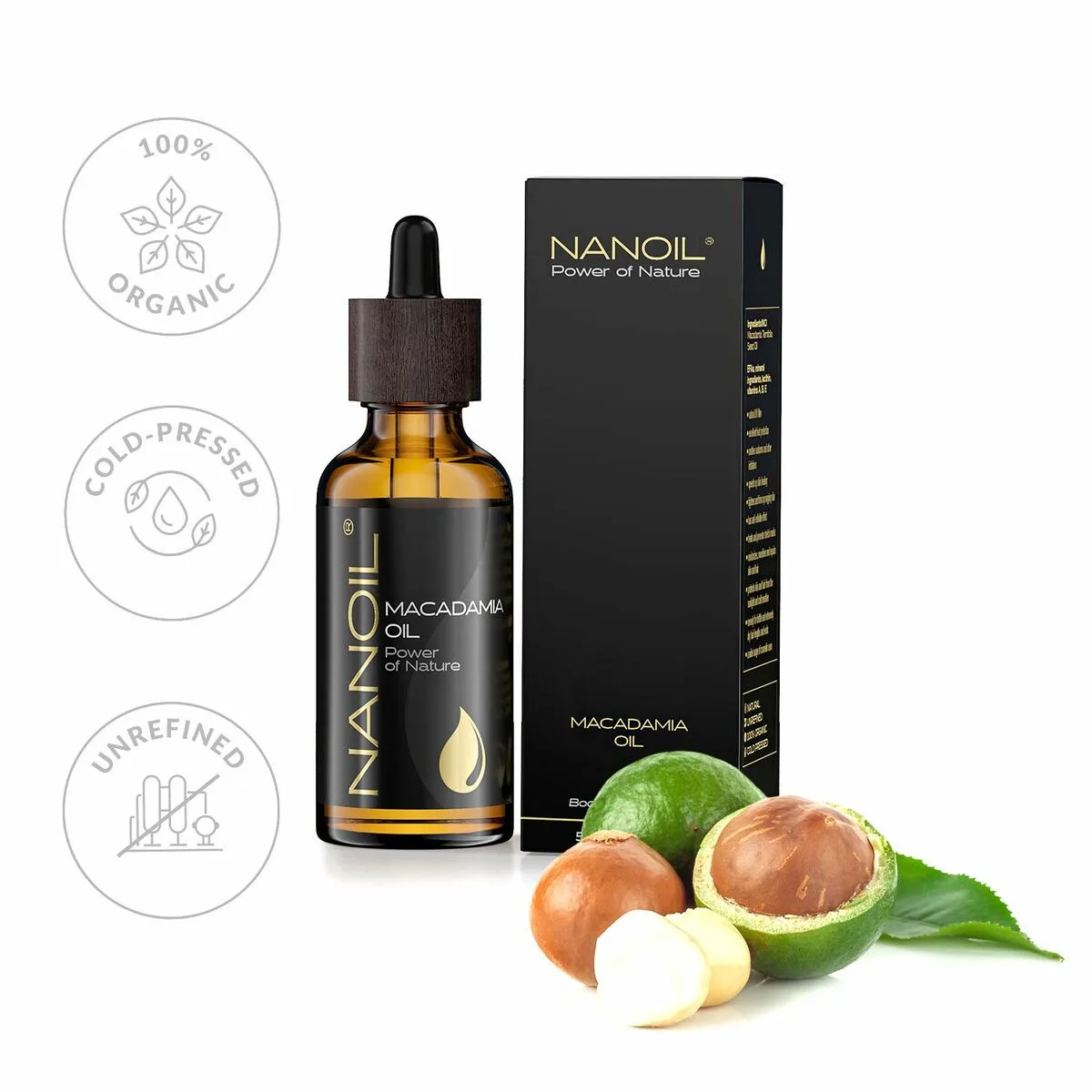 Huile corporelle nanoil power of nature huile de noix de macadamia 50 ml s059893052. Diaytar vous offre un accès privilégié à une sélection de produits qui font buzz, qui innovent et qui embellissent la vie