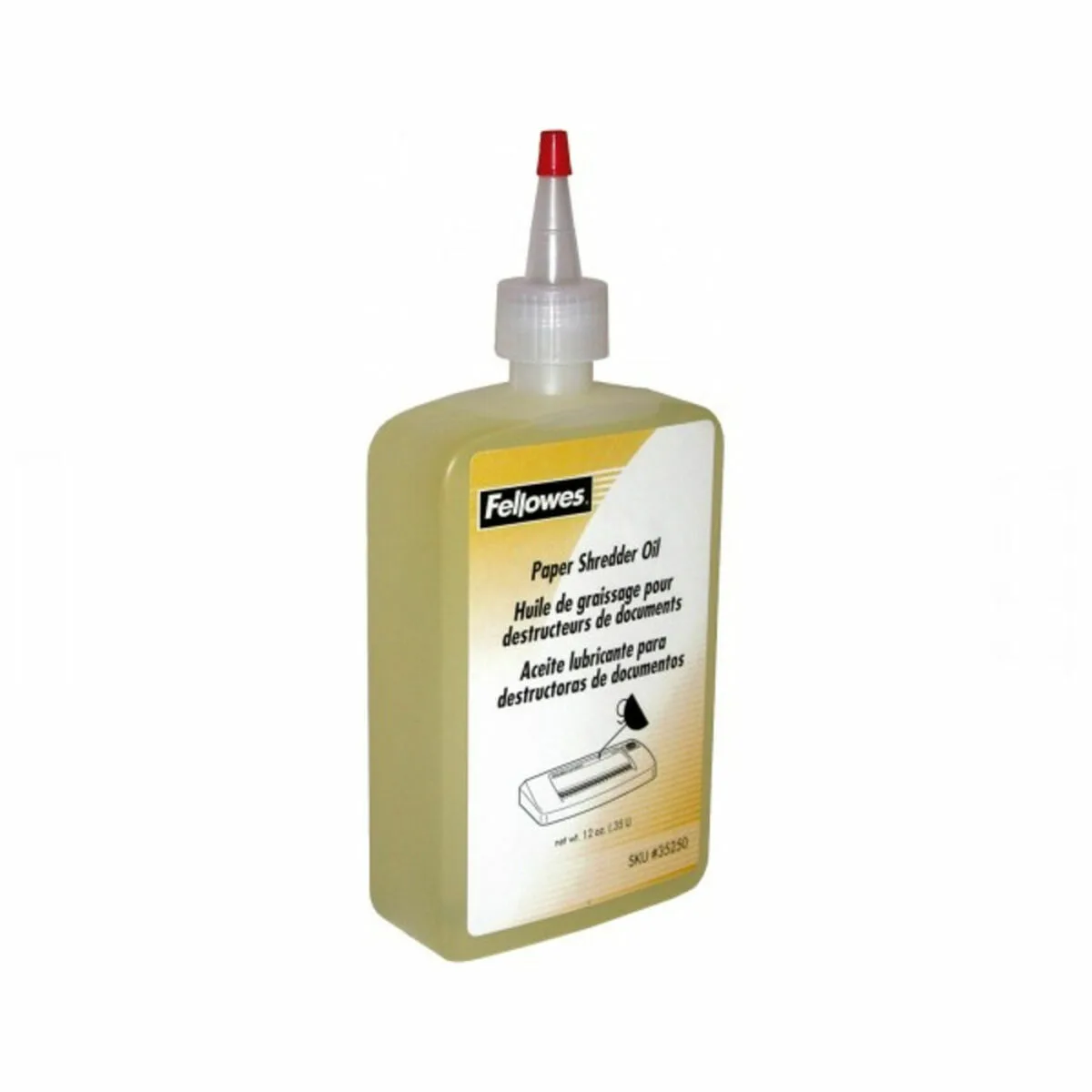 Huile lubrifiante pour destructeur de papier fellowes 35250 350 ml s842550148. Votre boutique de confiance Diaytar vous accompagne dans tous vos projets.