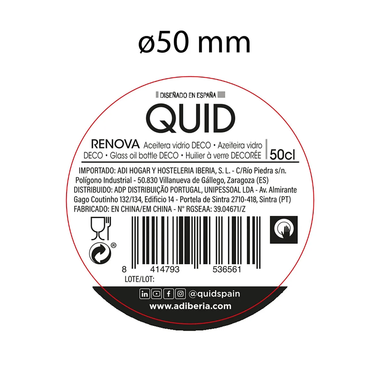 Huilier quid renova transparent verre 500 ml s270556191. Diaytar vous ouvre les portes d'un monde où tous les produits, des plus high-tech aux plus simples, sont source d'inspiration