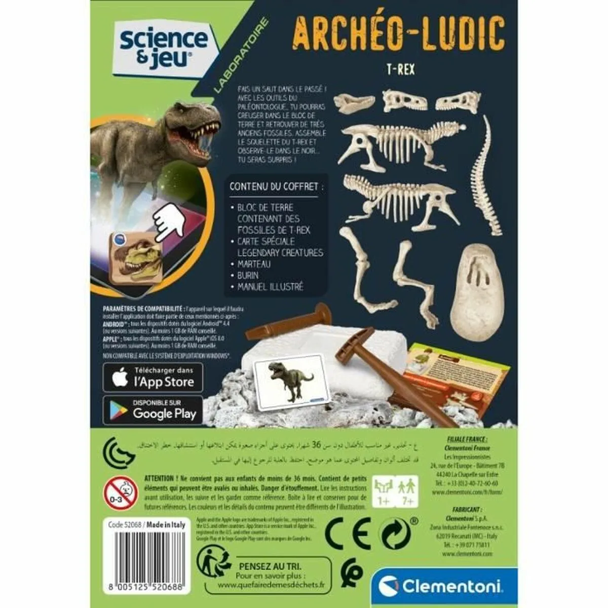 Jeu d excavation clementoni t rex fosforescente s715707237. Diaytar : La boutique qui réunit qualité, tendance et prix accessibles sous un même toit.