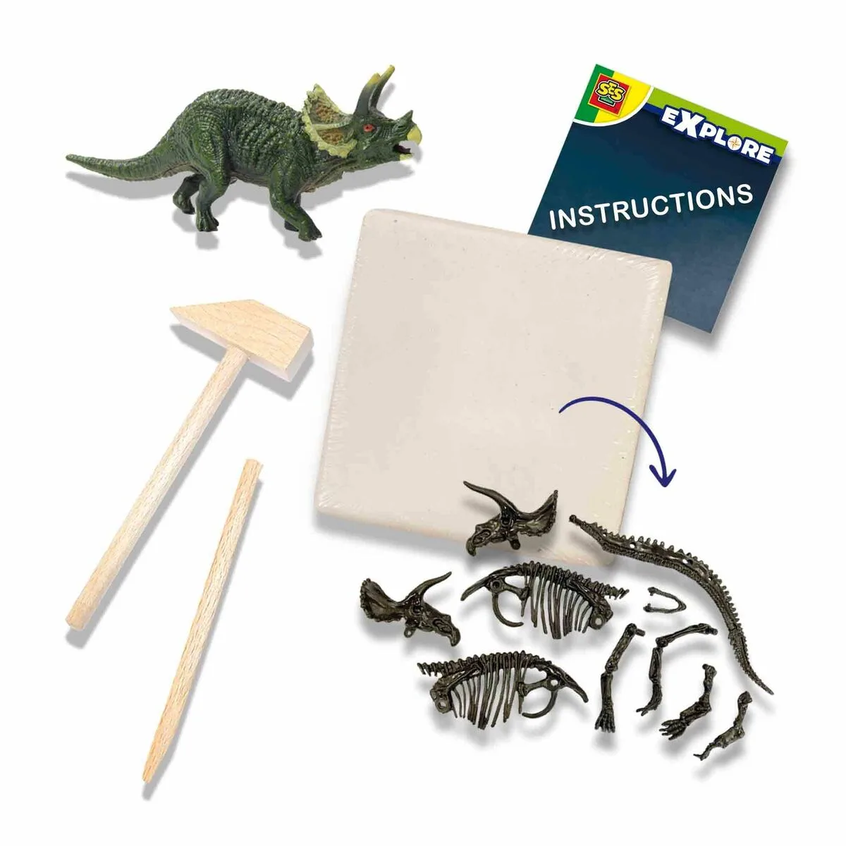 Jeu d excavation ses creative triceratops s7100178842. L'art de vivre à la française s'exprime dans notre collection maison Diaytar.