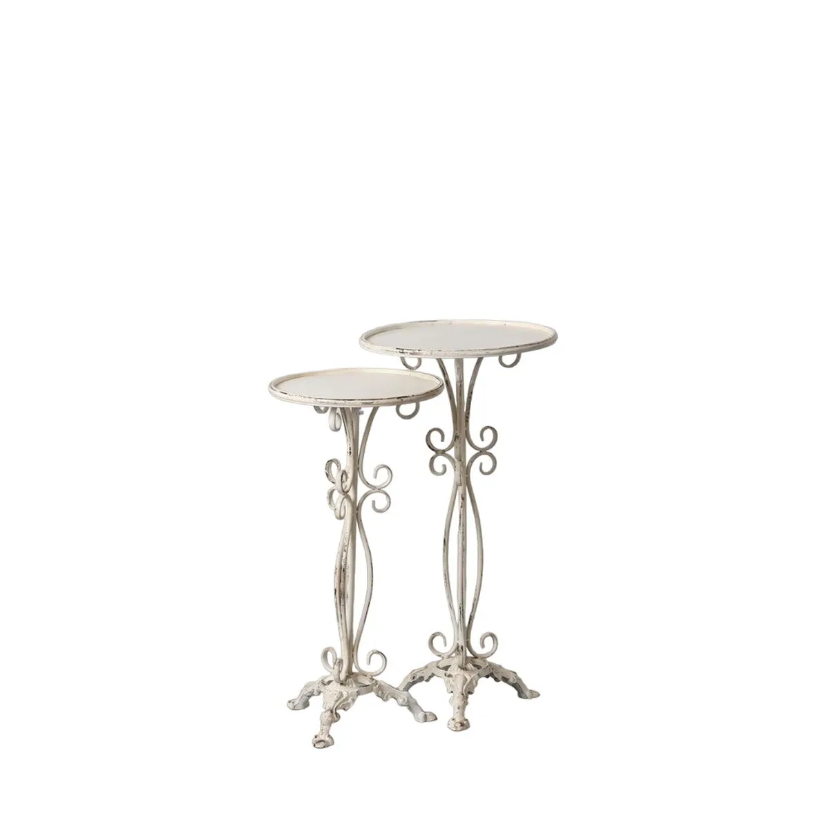 Jeu de 2 tables creme fer 40 x 40 x 77 cm 2 unites s880489850. Diaytar incarne le renouveau du commerce en ligne : authentique, engagé et résolument tourné vers l'avenir.