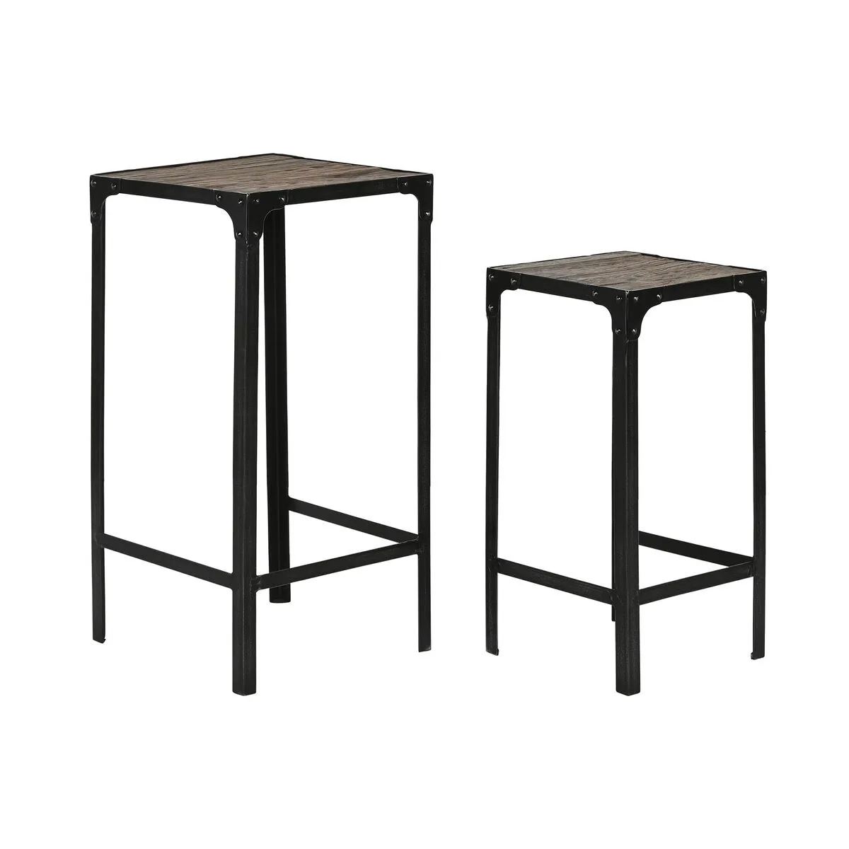 Jeu de 2 tables home esprit noir naturel 38 x 38 x 75 cm s305942949. Diaytar, c'est le cercle vertueux : des produits de qualité qui améliorent votre vie, qui vous rendent heureux, alors vous revenez.