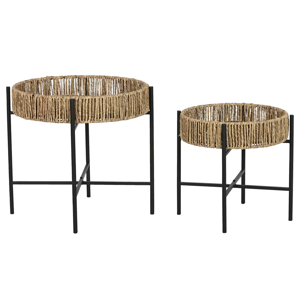 Jeu de 2 tables home esprit noir naturel metal 49 x 49 x 44 cm s305598455. Notre credo ? L'excellence accessible. Diaytar rend le premium attainable dans chaque catégorie de produits.