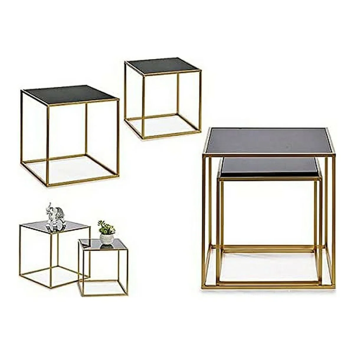 Jeu de 2 tables noir dore 50 x 50 x 50 cm s360499846. Diaytar vous propose une sélection pointue de produits électroniques innovants et d'articles maison qui transforment votre quotidien