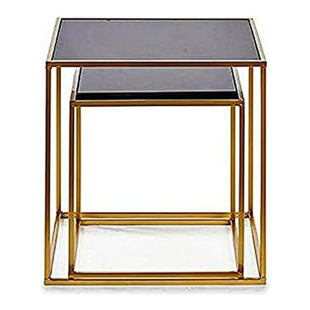 Jeu de 2 tables noir dore 50 x 50 x 50 cm s360499875. Révélez votre style avec la collection capsule Diaytar, limitée et exclusive.