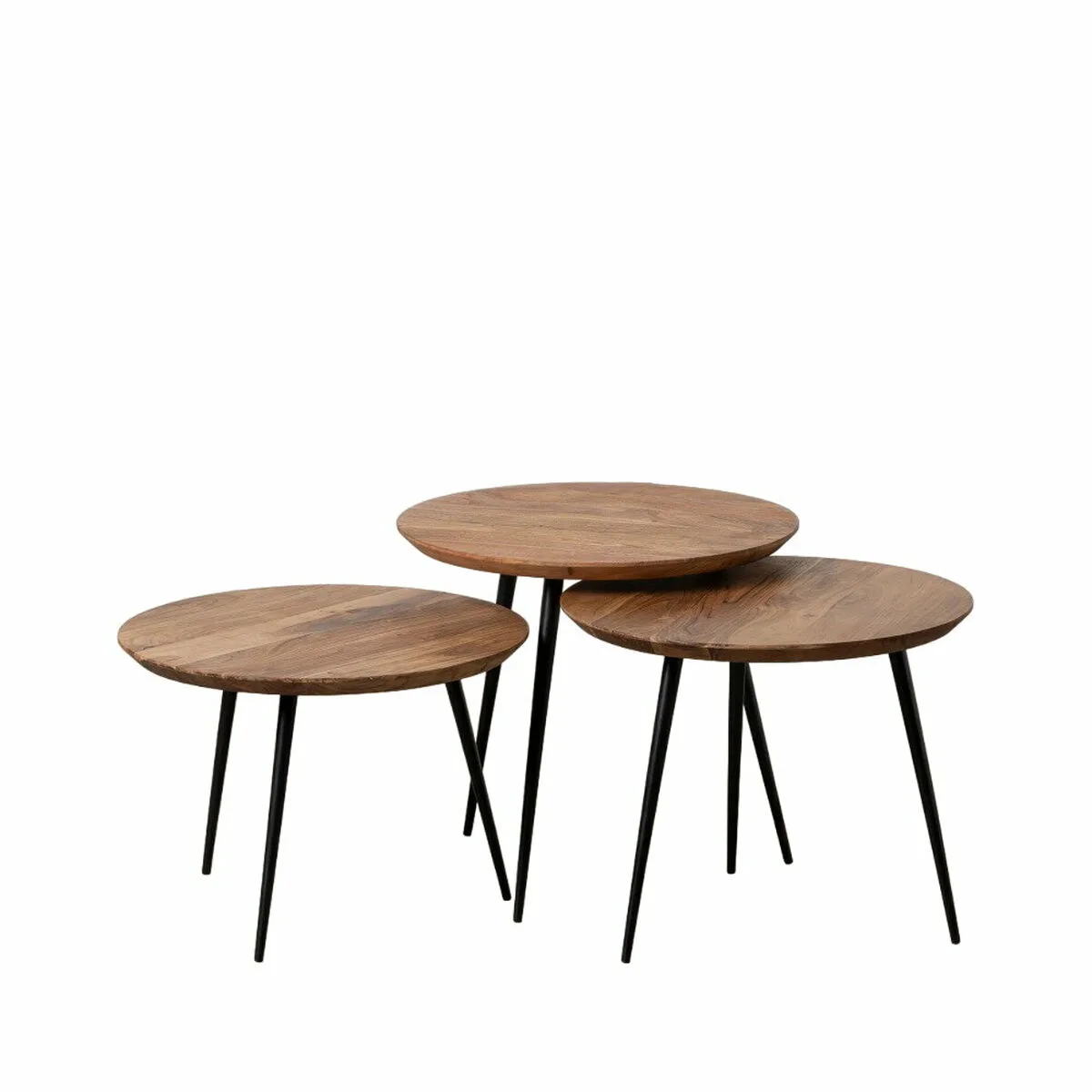 Jeu de 3 tables noir naturel 50 x 50 x 45 cm s880309470. Diaytar : Le curateur de votre quotidien. Des produits soigneusement choisis pour leur originalité et leur utilité