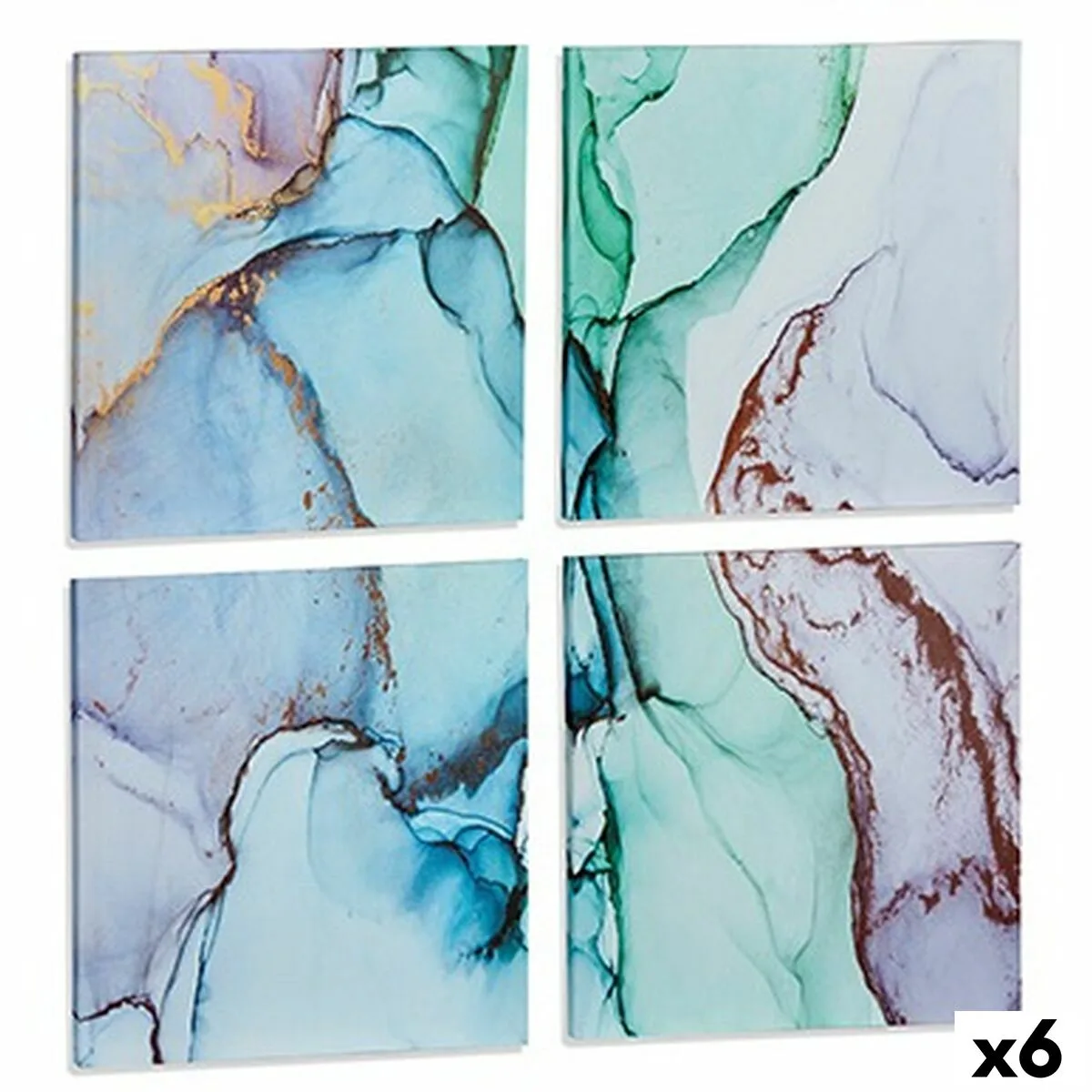 Jeu de 4 tableaux toile marbre bleu 35 x 7 x 35 cm 6 unites s362551629. Nous sommes Diaytar, les architectes de votre espace de vie en ligne, meublé avec les meilleurs produits du moment