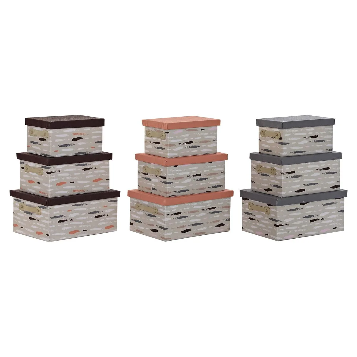 Jeu de caisses de rangement empilables dkd home decor marron gris orange 40 x 30 x 20 cm s302902723. Diaytar a été pensé pour les multitâches, les exigeants, les pressés, les rêveurs... En somme, pour vous.