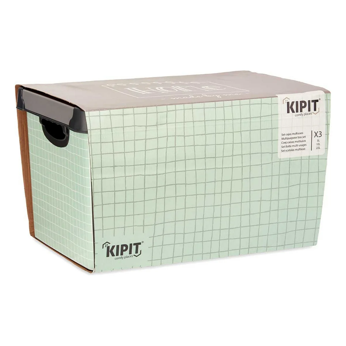 Jeu de caisses de rangement empilables kipit home plastique 29 x 23 5 x 39 cm s361119148. Diaytar, c'est la convergence entre votre style unique et notre sélection infinie de produits qui lui correspondent.