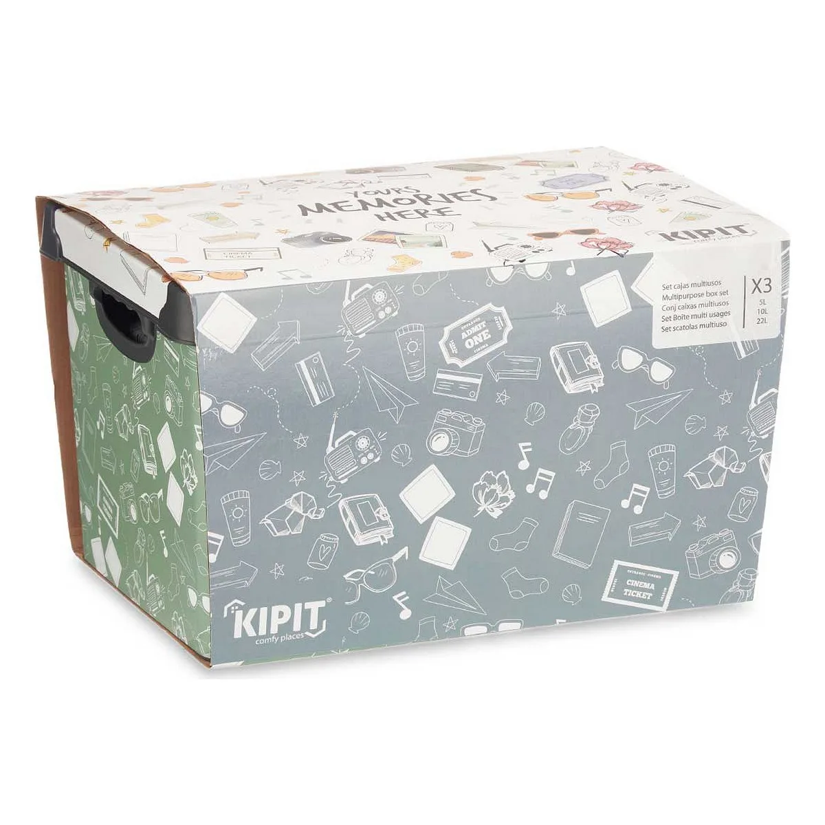 Jeu de caisses de rangement empilables kipit memories plastique 29 x 23 5 x 39 cm s361119334. La promesse Diaytar : une sélection rigoureuse de produits généraux où la tendance et la durabilité vont de pair