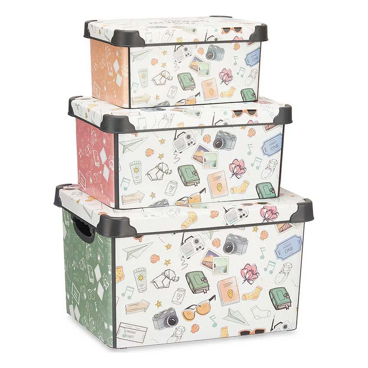 Jeu de caisses de rangement empilables kipit memories plastique 29 x 23 5 x 39 cm s361119370. Chez Diaytar, nous fusionnons l'utile à l'agréable avec une gamme complète de produits soigneusement choisis pour leur design et leur fonctionnalité