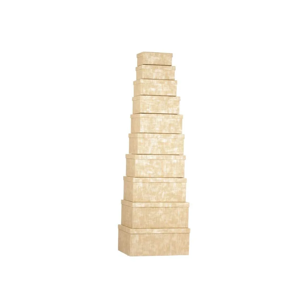 Jeu de caisses de rangement empilables pincello 130 naturel carton rayures 2 unites s362875067. Découvrez l'univers Diaytar - Des milliers de produits sélectionnés avec soin pour vous.