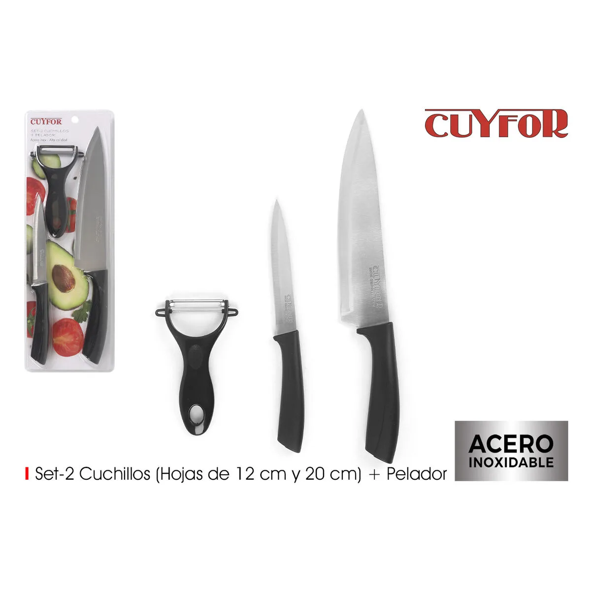Jeu de couteaux d eplucheur cuyfor 2 pieces 12 unites s223763493. Diaytar, le reflect de vos envies multiples : une gamme de produits soigneusement composée pour sa diversité et sa pertinence