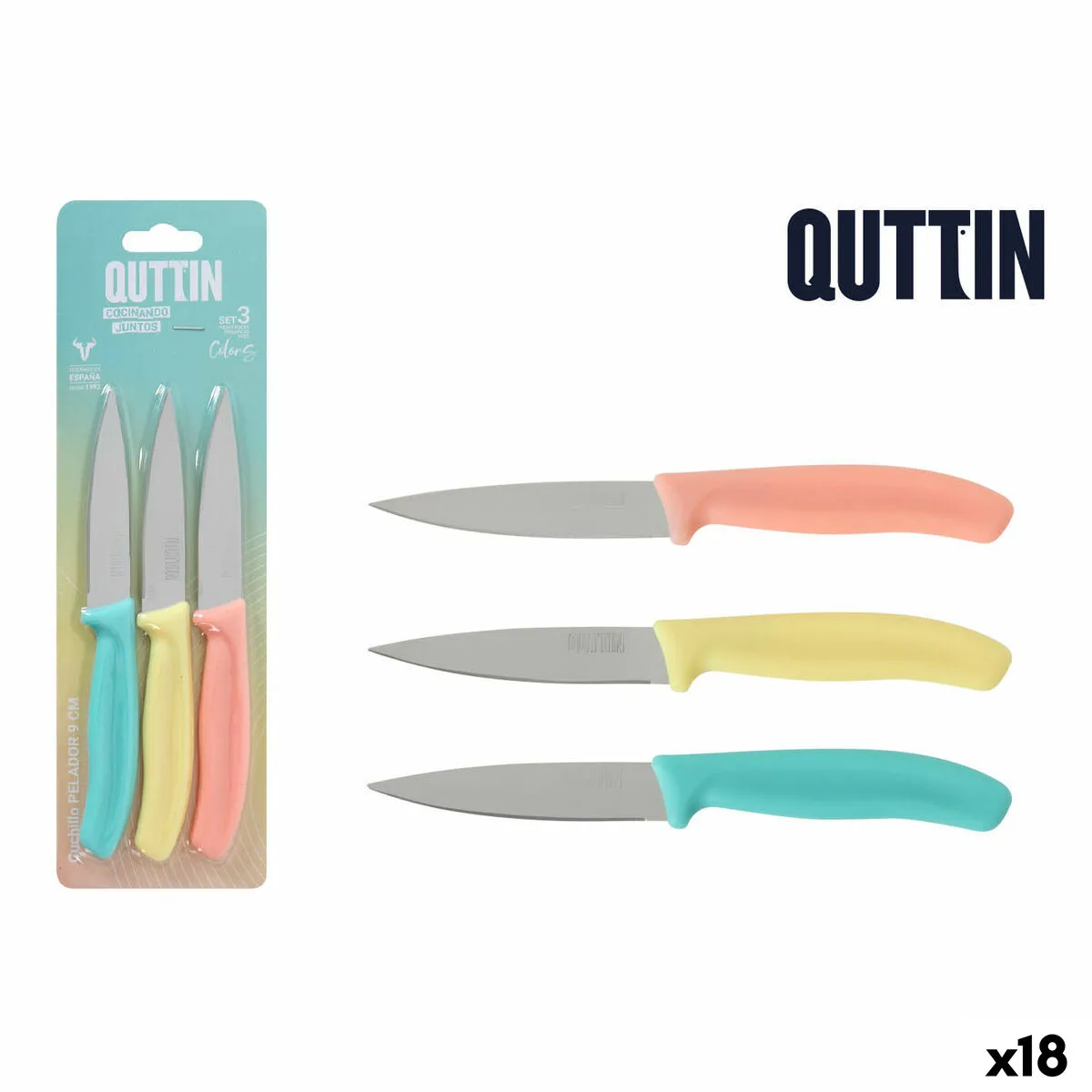 Jeu de couteaux d eplucheur quttin basic multicouleur acier inoxydable 9 cm 3 pieces 18 unites s223597375. La recette Diaytar : un tiers de design, un tiers d'innovation, un tiers de fonctionnalité. Le tout saupoudré de tendance.