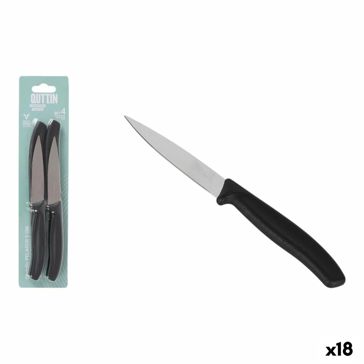 Jeu de couteaux d eplucheur quttin basic noir argente acier inoxydable 9 cm 4 pieces 18 unites s223597120. Nos stylistes Diaytar dénichent pour vous les pépites de la saison.