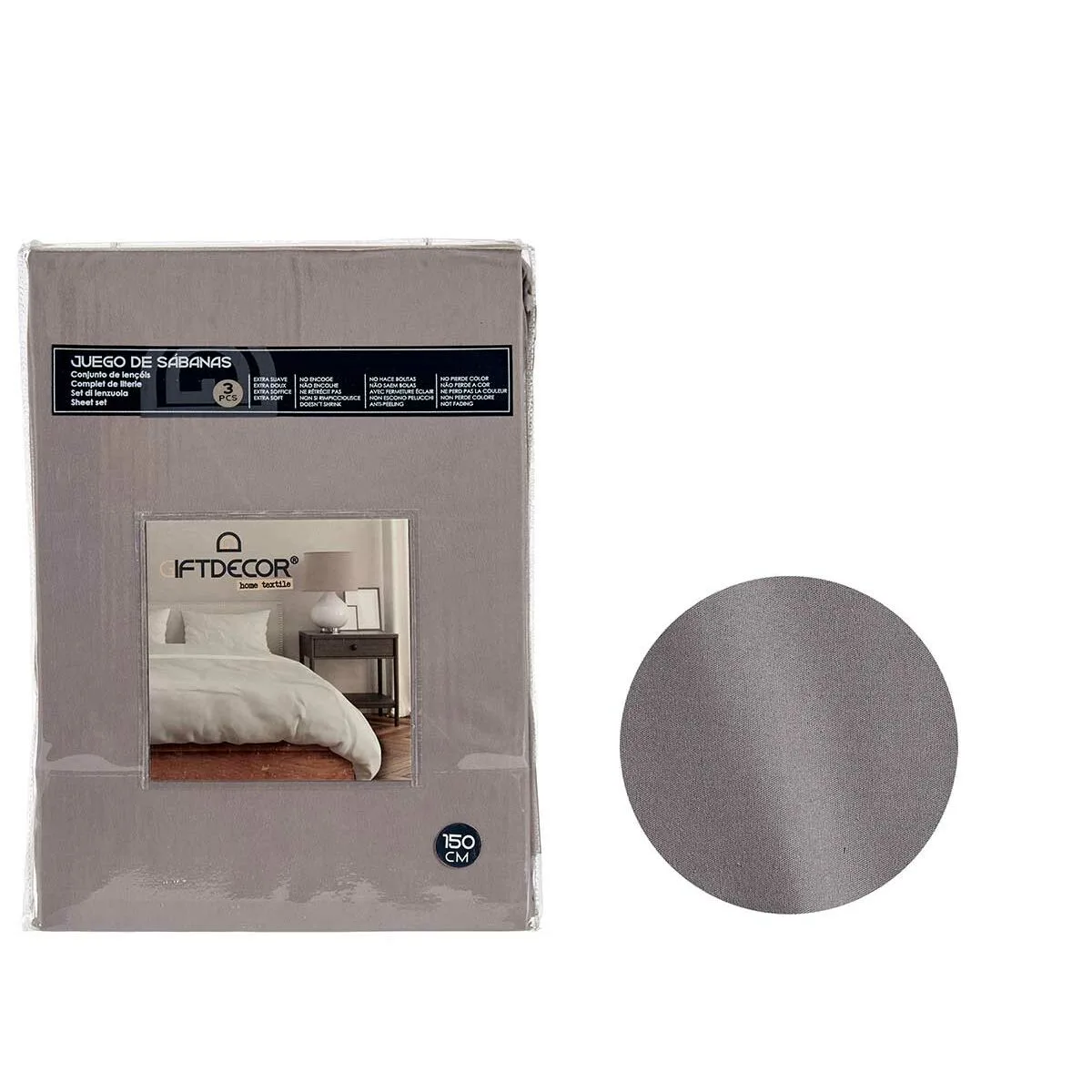Jeu de draps gris fonce gran lit 2 persones 3 pieces s363276764. Notre mission chez Diaytar : vous simplifier la vie en vous proposant les produits les plus ingénieux et les plus tendance du marché