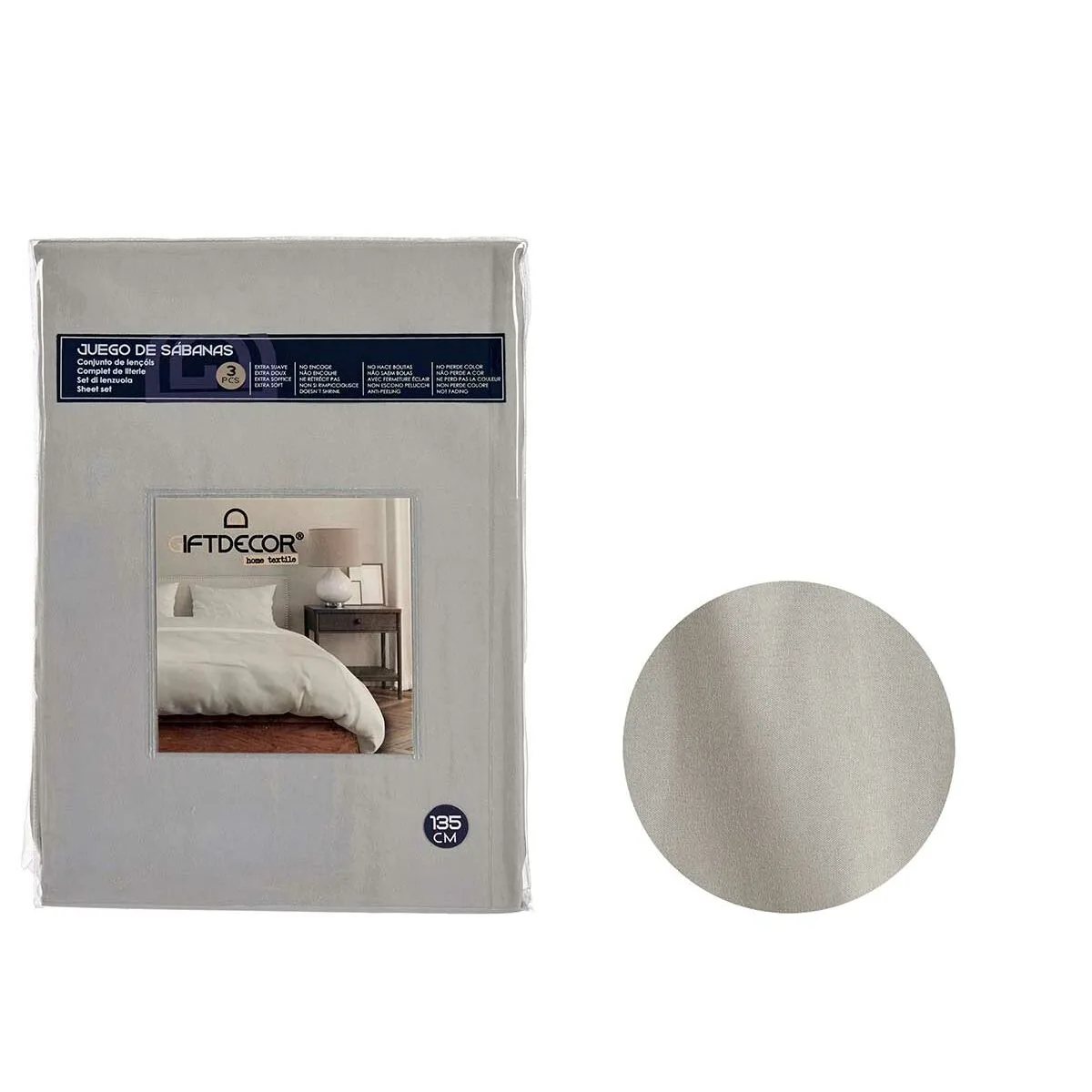 Jeu de draps gris lit 1 2 persones 3 pieces s363277111. Pour ceux qui refusent de choisir entre fonctionnel et esthétique : Diaytar propose les deux dans chaque produit