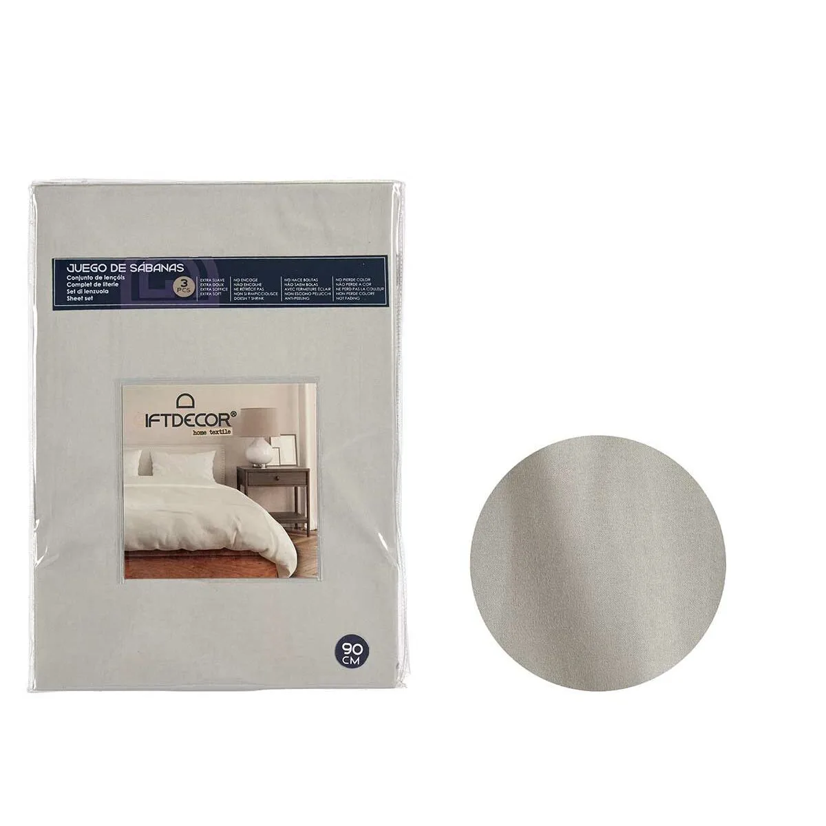 Jeu de draps gris lit 1 persone 3 pieces s363276917. Diaytar vous connecte à l'essentiel et au superflu stylé : une gamme complète de produits pour tous vos besoins et envies