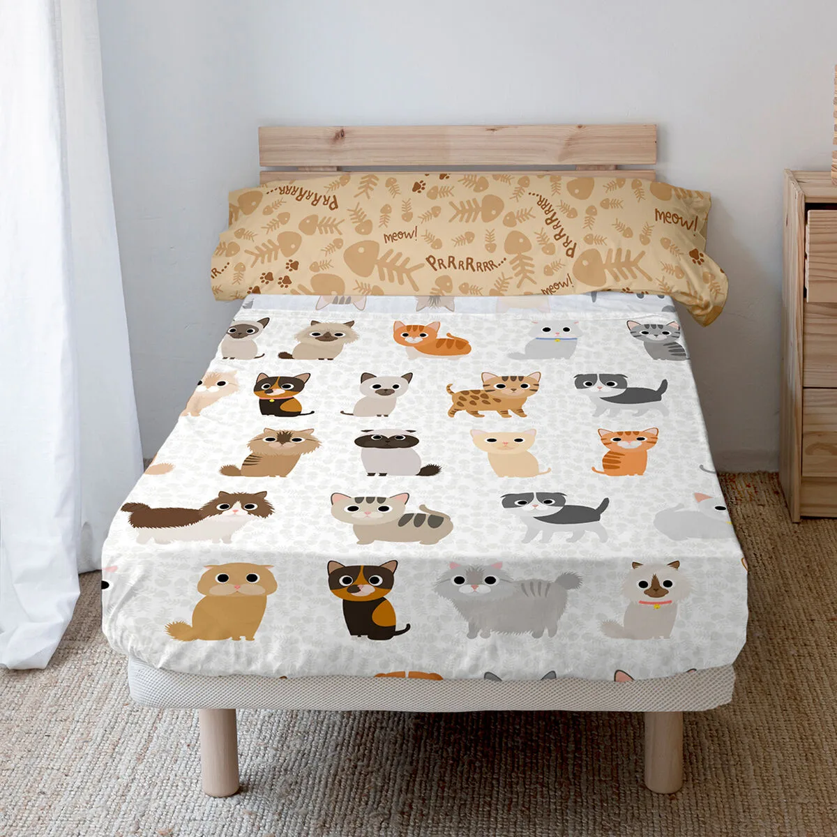 Jeu de draps happyfriday mr fox cats multicouleur lit 1 persone 2 pieces d161384779. Diaytar, c'est l'évidence que quand on aime les produits, on ne compte pas. On les collectionne. À vous de jouer.