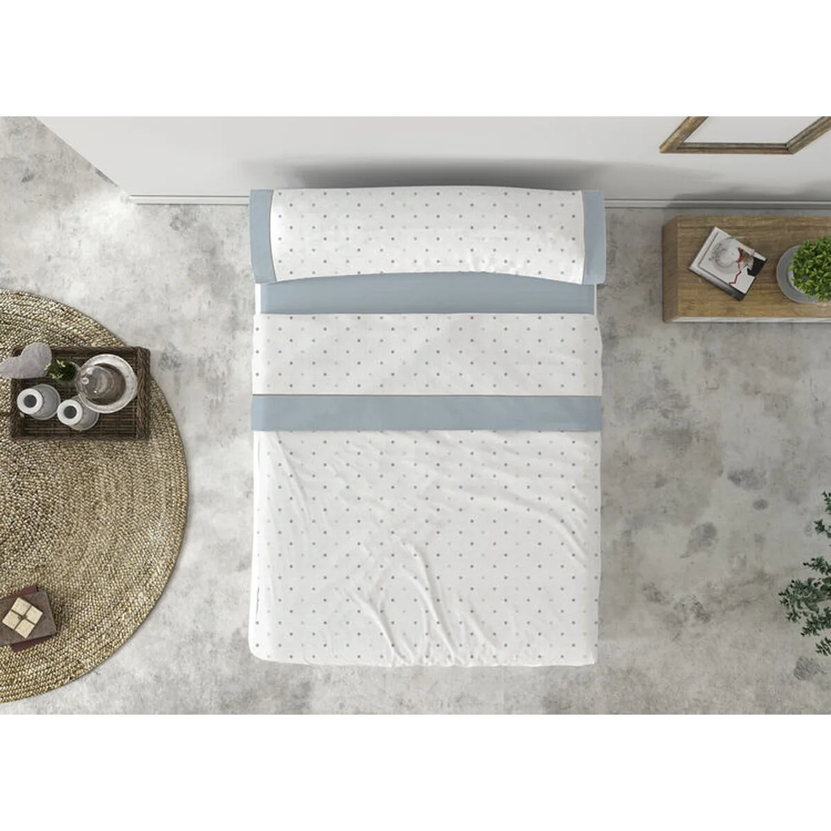 Jeu de draps tejidos reina topos bleu blanc lit 1 2 persones d210341954. Diaytar décomplexe le shopping en ligne : trouvez tout ce dont vous avez besoin et tout ce dont vous rêvez, au même endroit