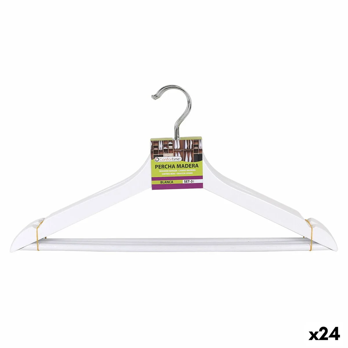 Jeu de porte manteaux confortime blanc bois 3 pieces 24 unites s223118268. Diaytar - L'art de bien vivre commence ici. Découvrez nos collections exclusives.